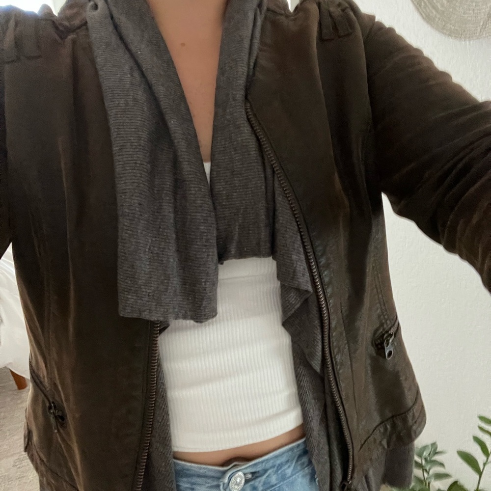 Anthro leather jacket - Picture 2 of 5